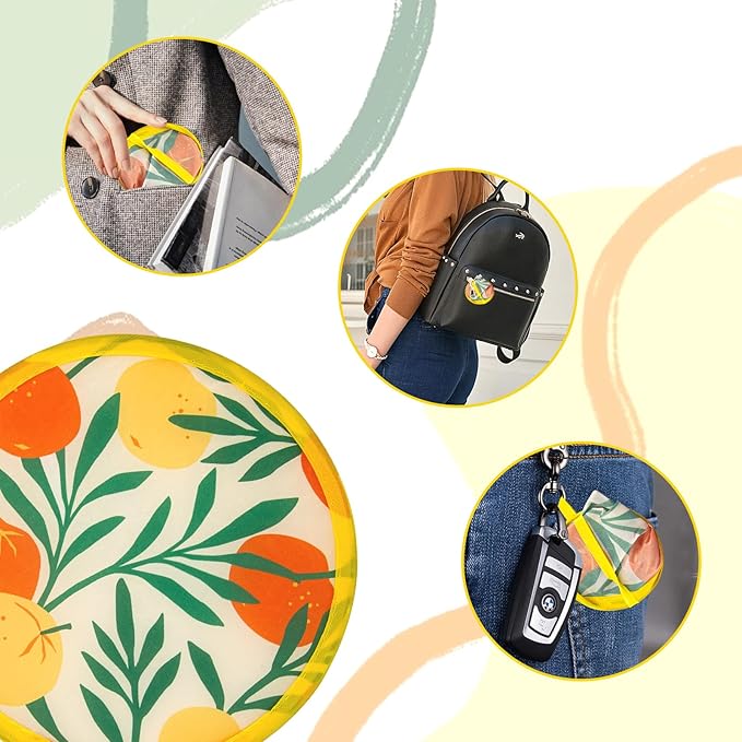 4 Styles Summer Round Foldable Hand Fan Japanese Foldable Fan Style Handheld - Image 5