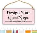 Personalized Rustic Wooden Sign, Custom Plaque Wall Hanging, Art Wood Board Sign by sophiehome