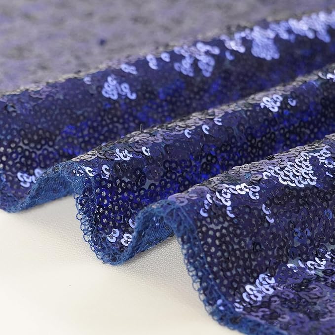 Eternal Beauty Sequin Backdrop Curtains, 2x8 Ft-2 Panels Navy Blue Back Drop - Image 8