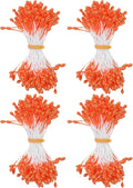 600-Pack Flower Stamens for Crafts, 5mm Double Heads Artificial Pearl Floral by MMETERXITY