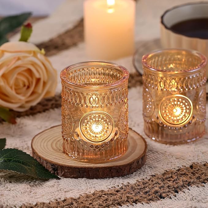 DARJEN Gold Votive Candle Holders Set of 36- Glass Candle Holders Bulk - Image 7