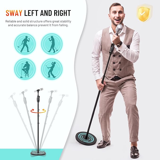 CAHAYA Microphone Stand Floor Universal - Image 5