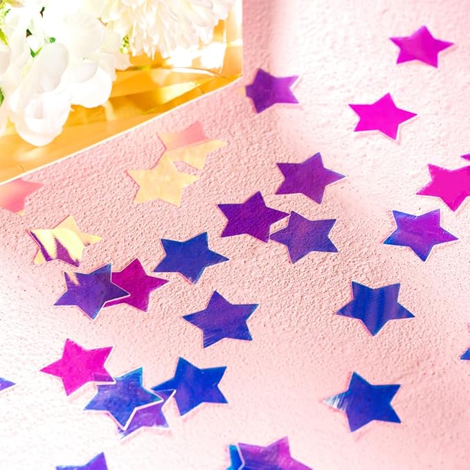 Iridescent Star Confetti Holographic Table Decoration - Image 5