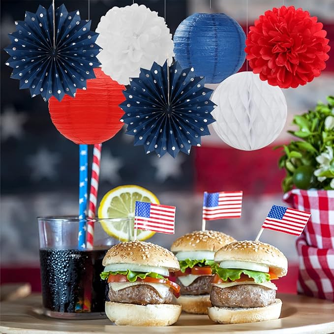 Fourth-4th of July-Imemorial Party-Decorations Lanterns - Image 6