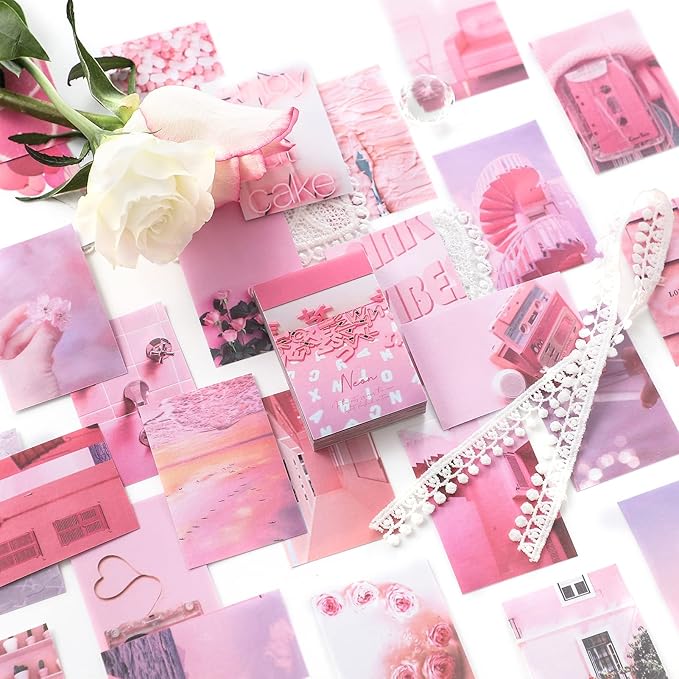 6 Sets 300 Pcs Washi Stickers Set Cute Aesthetic Sticker Book - Image 8