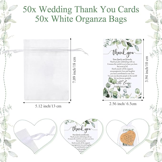 Uiifan 100 Set Wedding Favors for Guest Coaster Gifts Bulk Heart Shaped - Image 3