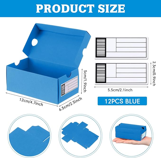 12 Sets Mini Sneaker Boxes for Party Favors Mini Shoe Gifts Boxes 4.7 x 2.5 x 2 - Image 3