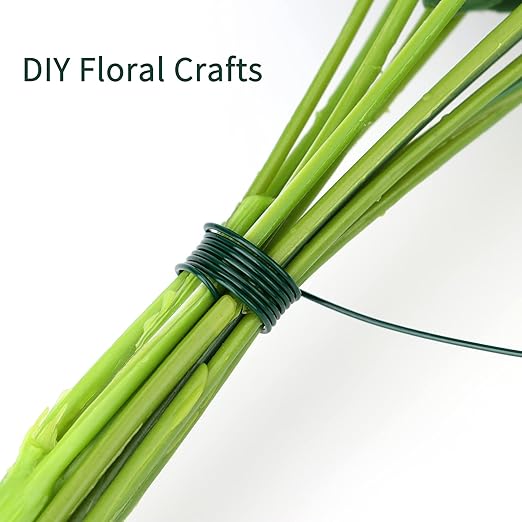 4 Rolls Green Floral Wire - Image 5