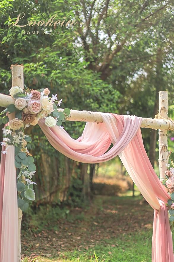 Lookein Arch Drapes for Wedding Party Reception Backdrop Wedding Arbor - Image 3