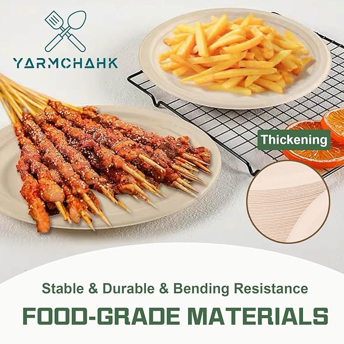 Disposable Paper Plates, 6 inch Heavy Duty Paper Plate, Soak and Cut Proof - Image 3