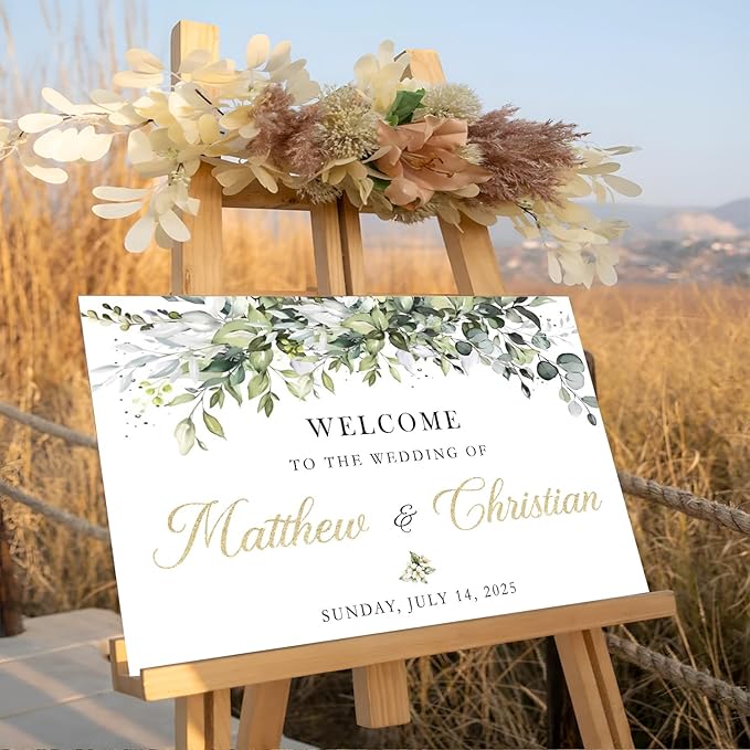 Welcome Sign Wedding With Stand, Welcome To Our Forever Wedding Sign, Wedding - Image 2