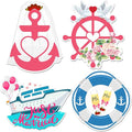 Xuhal 4 Pcs Just Married Cruise Door Decorations Wedding Honeymoon Cruise Door by Xuhal