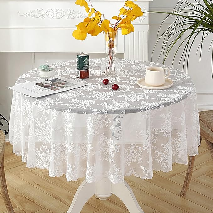 Jeloris Round Lace Tablecloth by Jeloris