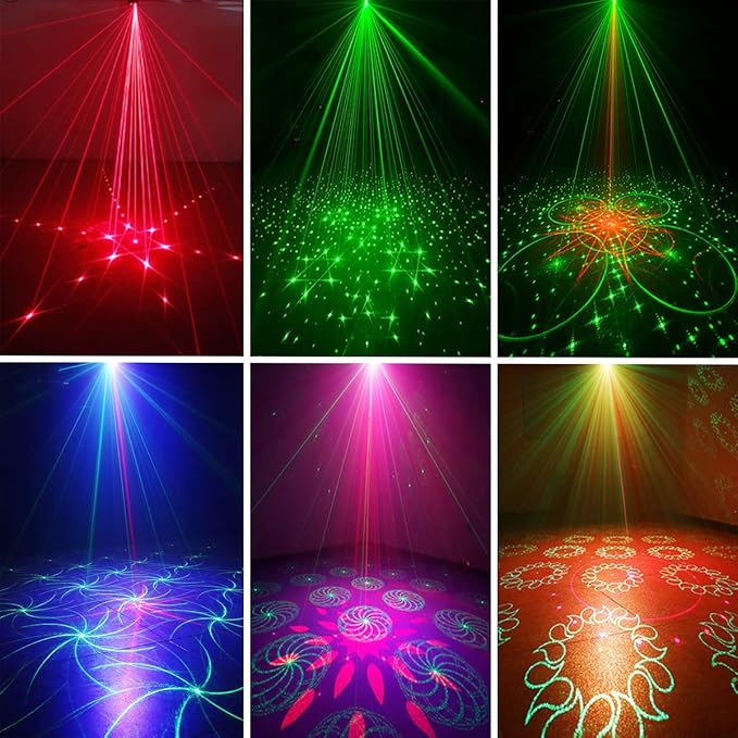 Mini Party Lights Dj Disco Strobe Stage Lights Sound Activated Laser Llights - Image 2