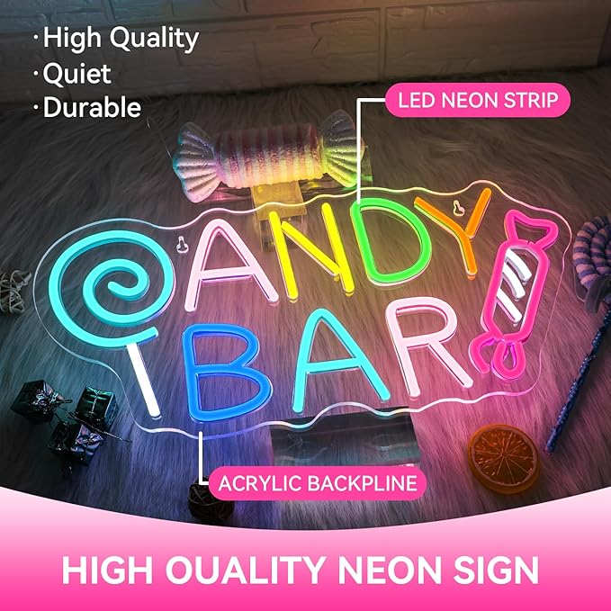 ineonlife Candy Bar Neon Sign Lollipop Neon Signs - Image 5
