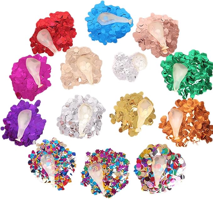 Rose Gold Metallic Foil Confetti Round Dots Glitter Table Confetti - Image 3