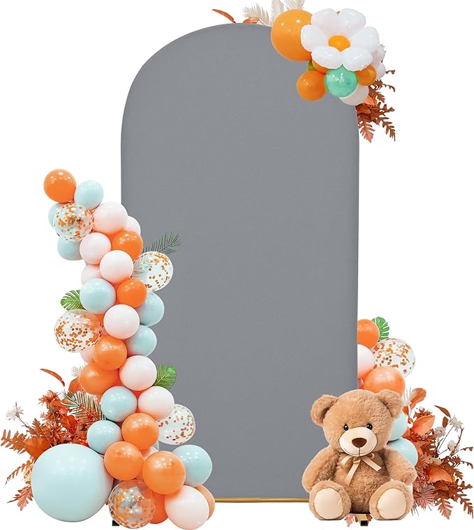 Wedding Arch Cover 4FT Arch Backdrop Cover Spandex Fitted Arch Cover by Unknown