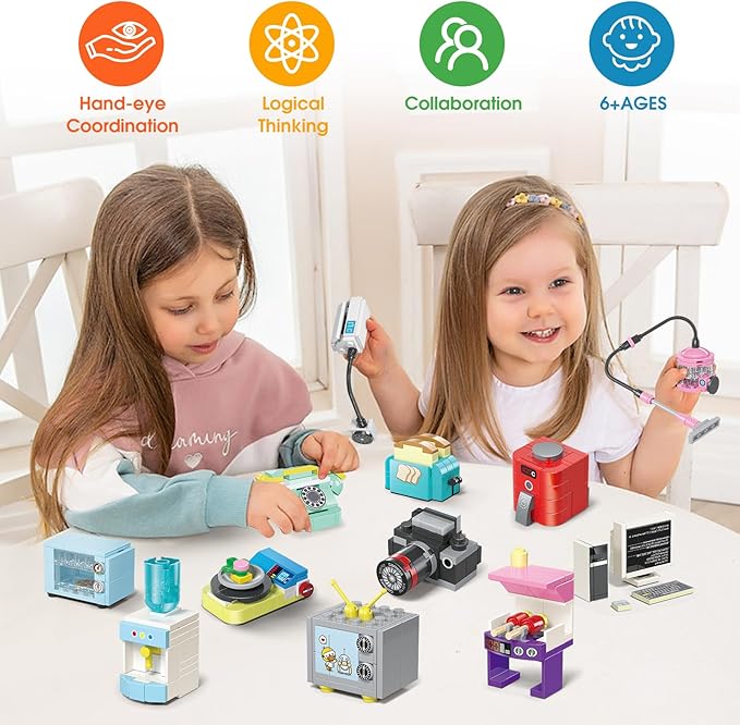 Building Toys for Girls Gift, Mini Building Blocks Appliances for Kids - Image 2