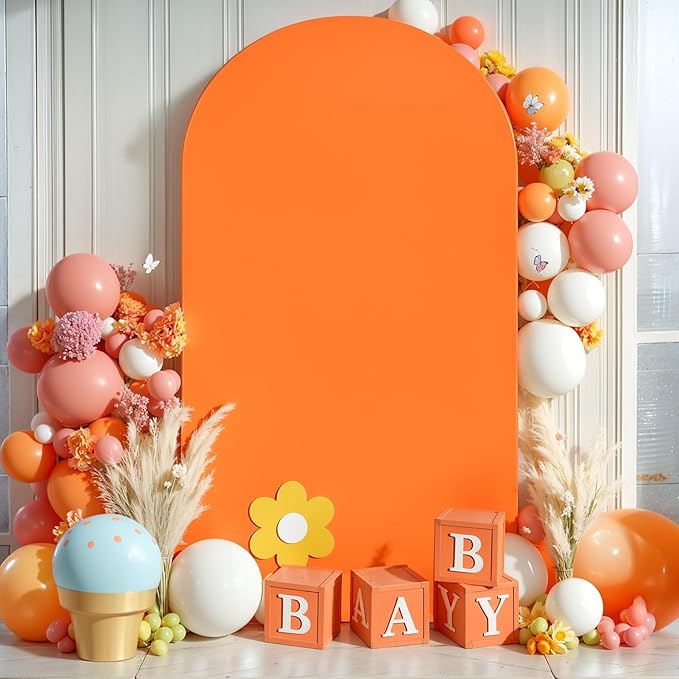 6FT Orange Arch Backdrop Cover - Image 7