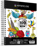 ARTISTIC EYE 9x12 Premium Sketch Book Set, 100 Sheets, Spiral Bound, Acid-Free by ARTISTICEYE
