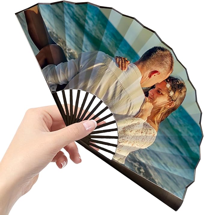 Decorative Folding Fans Personalized Fans Custom Fans Handheld Clack Fans - Image 7