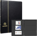 MUDOR Stamp Collecting Album for Collectors, 3 Rows Pockets, 10 Sheets Stamp by MUDOR
