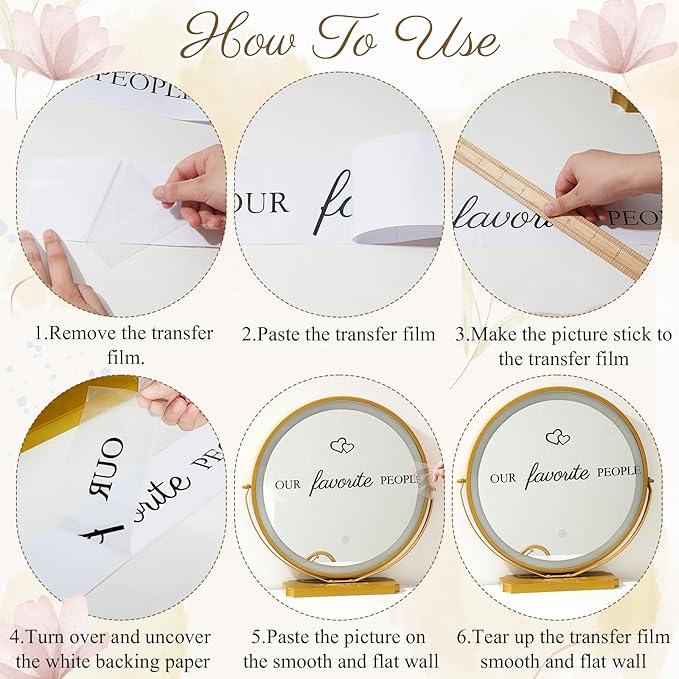 3 Pcs Wedding Seating Chart Decal Stickers DIY Our Favorite People Your Seat - Image 6