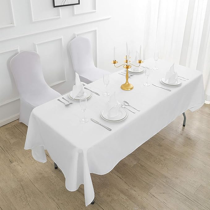 Rectangle Tablecloth 60x102 inch Washable Polyester Fabric Table Cloth - Image 5