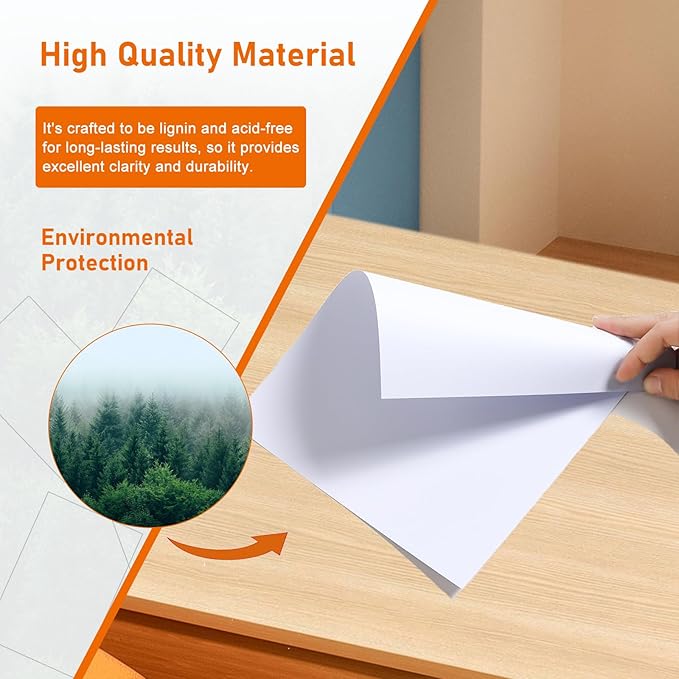 100 Sheets White Cardstock 8.5 x 11 Printer Paper, 92lb Heavyweight Crafting - Image 5