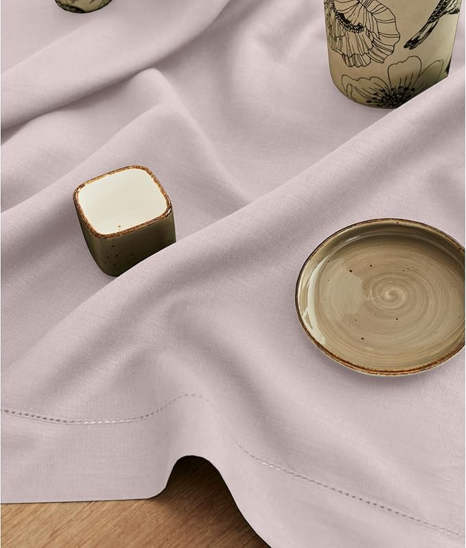 Solino Home Linen Lilac Table Runner 108 Inches Long - Image 9