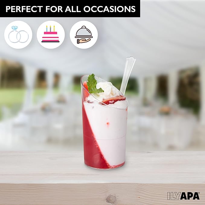 Ilyapa 3oz Plastic Dessert Cups - Image 4