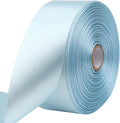 Sky Blue Solid Satin Ribbon 1-1/2 Inch 50 Yards Solid Polyester Fabric Ribbon by Riunbb