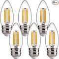 FLSNT Dimmable LED Candelabra Light Bulbs 60W Equivalent E26 Base, B11 LED by FLSNT