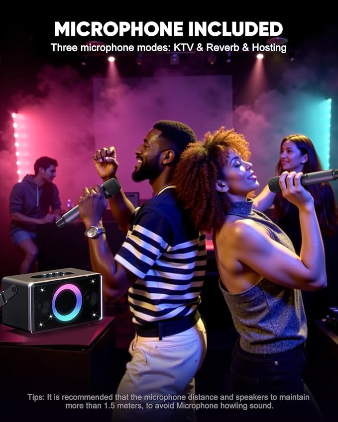 GFEEN Portable Bluetooth Speaker: 200W Peak, Deep Bass, 15H Playtime, Large - Image 6