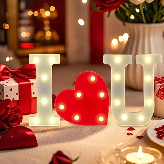 LED Marquee Letter, Light Up Letters, Decorative Led Numbers Lights, Battery - Image 5