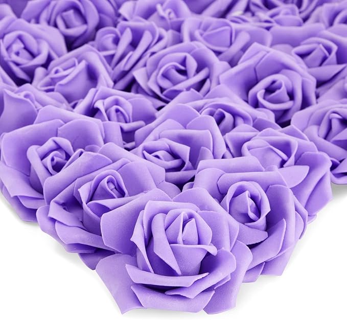 Juvale 100-Pack Purple Faux Flowers by Juvale