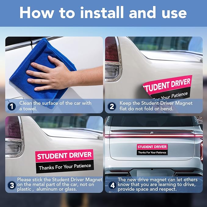 DIYMAG 6Pcs Student Driver Magnet - Image 5