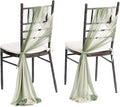 Ling's moment Wedding Chair Sashes Cover Aisle Decorations Draping Fabric by LingsMoment