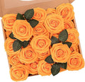 N&T NIETING Artificial Flowers, Fake Flowers Orange Roses Perfect by NTNIETING