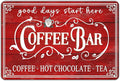 Vintage Christmas Coffee Bar Tin Sign by GJXFTPTTBD
