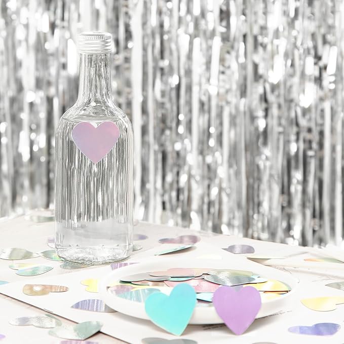 Iridescent-Disco Party-Decorations Heart Confetti - Image 2