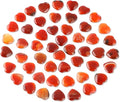 Gerrii 50 Pcs Heart Healing Stone Bulk Quartz Heart Inspirational Stones Gift by Gerrii