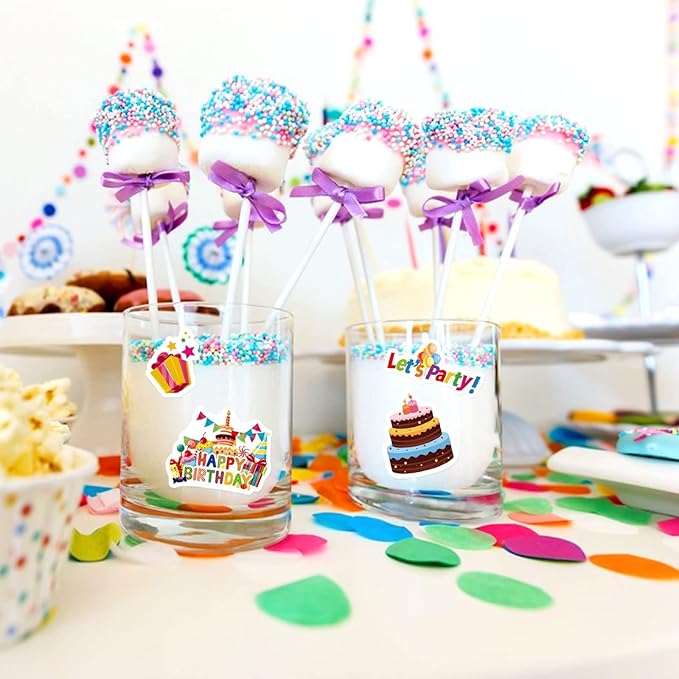 Happy Birthday Stickers for Kids Adults 660 Counts Large Happy Birthday - Image 2