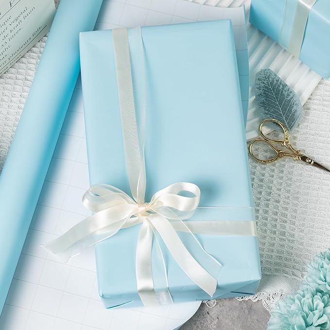 Garbendy Gift Wrapping Paper Roll-Solid Color Pearly-Lustre Paper, Valentine's - Image 5