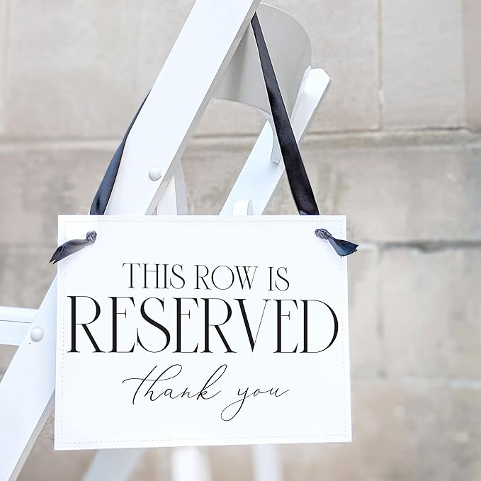 Ritzy Rose Set of 2 Reserved Row Sign - Image 6