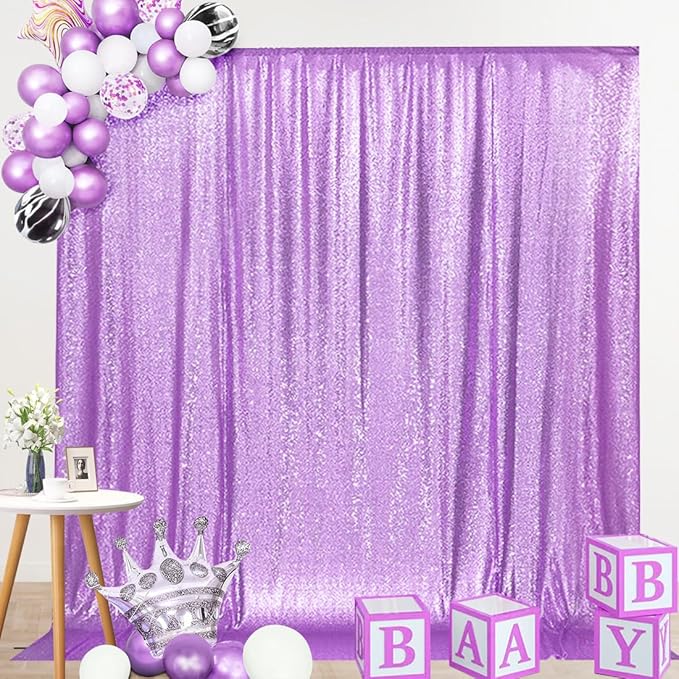 SquarePie Sequin Backdrop Curtain Not See Through Thick Glitter Background - Image 7