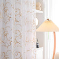 White Sheer Curtains 84 Inches Long, Rod Pocket Sheer Drapes by MYSTIC-HOME
