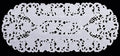 Creative Linens Embroidered Floral Table Runner 15x35 Oval Dresser Scarf White by Creative+Linens