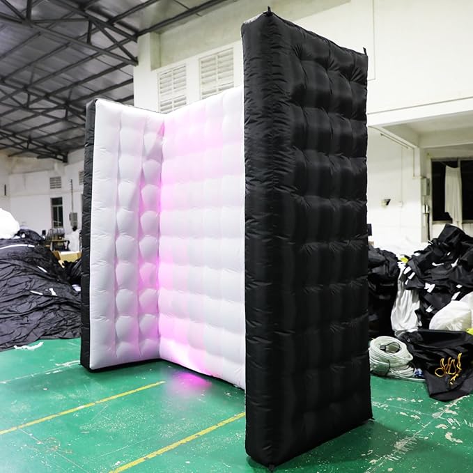Black Inflatable Photo Booth Wall Background Straight Wall Background Party - Image 5