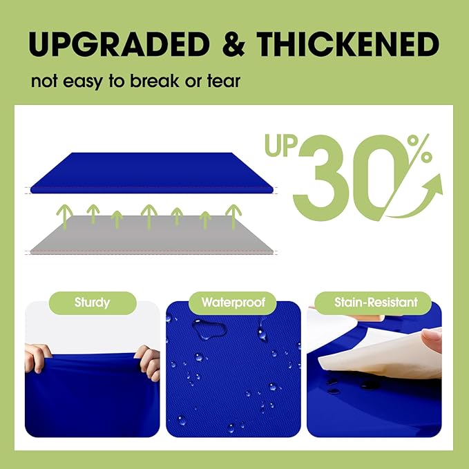 Pureegg Plastic Table Cloth Disposable 10 Pack, Graduation, Patriotic - Image 4